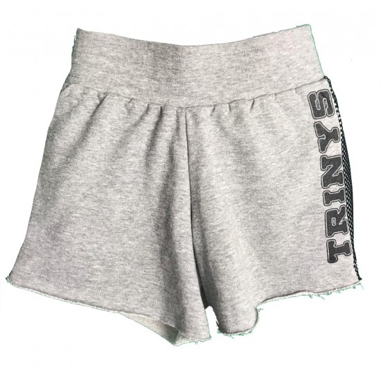 SHORTS TRINYS COM ELÁSTICO- LT GRAY BLEND/BLACK